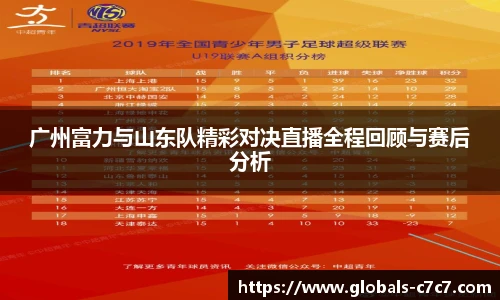 广州富力与山东队精彩对决直播全程回顾与赛后分析